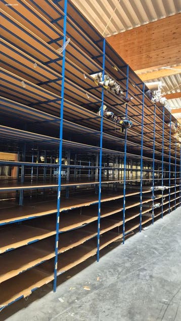 247.5 lopende meter metalen magazijnrek NN