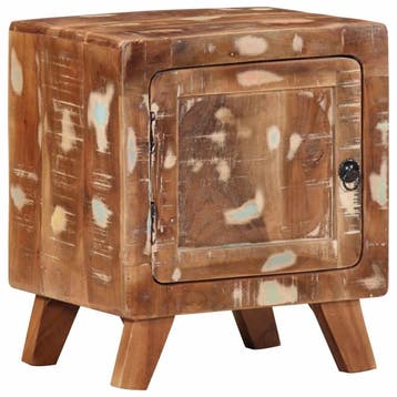 vidaXL Nachtkastje 40x32x46 cm massief gerecycled hout, Verzenden, Nieuw, Hout