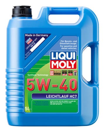 Motorolie Liqui Moly Leichtlauf HC7 5W40 A3/B4 5L, Verzenden, Nieuw