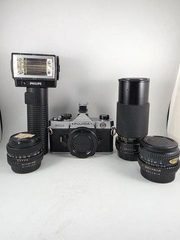 Fujica STX-1 + X-Fujinon 1,9/50mm + Cosina 2,8/28mm +, Nieuw