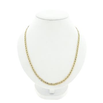 Gouden marineschakel ketting, Ophalen of Verzenden, Gebruikt, Goud, Goud