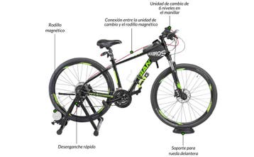 Fietstrainer Zwart 26-28 max 150kg (Fitness, Recreatie), Verzenden, Nieuw