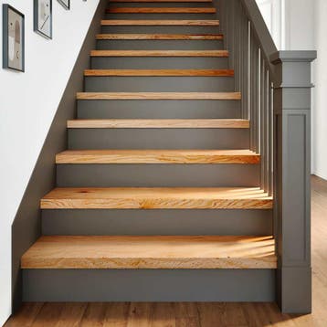 vidaXL Traptreden 2 st 100x25x2 cm massief eikenhout, Verzenden, Nieuw