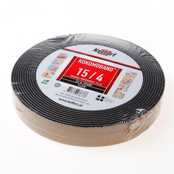 OUTLET Kelfort Kokomoband zwart 2 x 8 meter 15x20 15/4, Ophalen of Verzenden, Nieuw