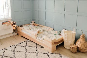 Rockwood® Montessori Vloerbed Bjorn naturel onbehandeld, Ophalen of Verzenden, Nieuw