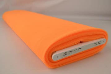 10 meter brandvertragende tule 300cm breed - oranje, 120 cm of meer, Oranje, Ophalen of Verzenden, Polyester