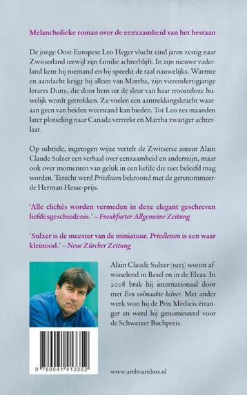 Privélessen 9789041413352 Alain Claude Sulzer, Verzenden, Gelezen, Alain Claude Sulzer