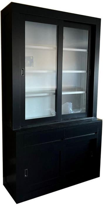Buffetkast zwart design soft close 140 x 240cm, Ophalen of Verzenden, Nieuw