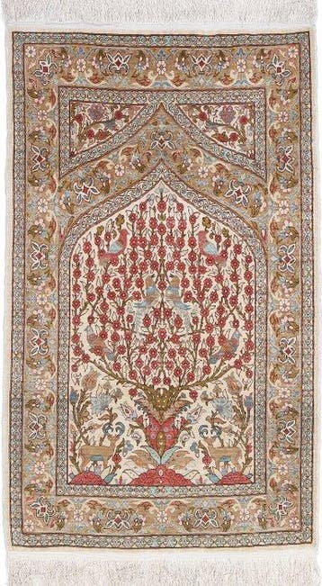 Silk Hereke Carpet with Mehrab Design - Pure Luxe ~1 Mio., Nieuw