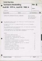 1983 Audi 80-90 Microfiche Technische Mededeling, Auto diversen, Handleidingen en Instructieboekjes, Verzenden