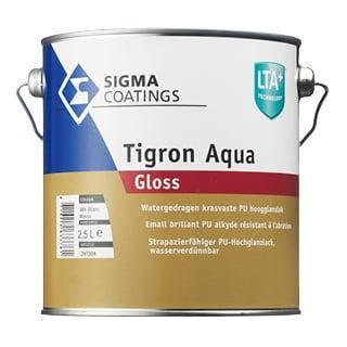 Sigma Tigron Aqua Gloss - RAL 9010 - 1 liter - Vergelijkb..., Overige kleuren, Nieuw, Ophalen of Verzenden, Lak