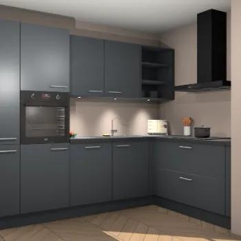 Onyxgrijze keuken Bangalore 124021, Huis en Inrichting, Keuken | Complete keukens, Verzenden, Nieuw