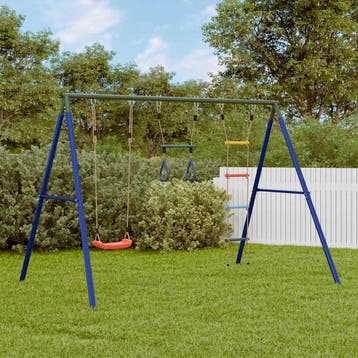vidaXL Schommelset met schommel, trapeze en ladder, Verzenden, Nieuw
