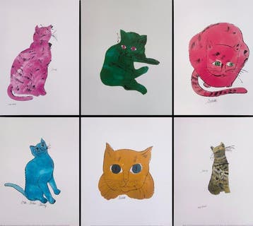 Andy Warhol (1928-1987) (after) - Cats · Set of 6 variants