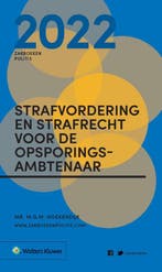 Zakboek strafvordering en strafrecht voor de O 9789013166330, Verzenden, Zo goed als nieuw