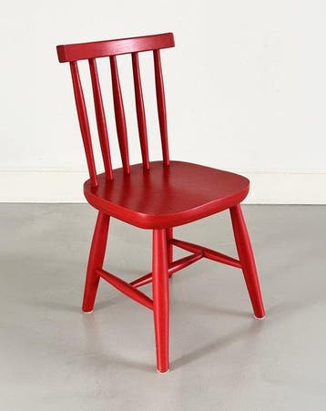 FM Møbler - Poul Volther - Kinderstoel - J46 - Hout - Rood