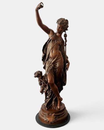 Mathurin Moreau (1822 - 1912) - sculptuur, „ La Danse “ - 69, Antiek en Kunst