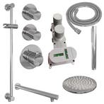 Brauer Chrome Carving Thermostatische Regendoucheset Inbouw, Doe-het-zelf en Verbouw, Ophalen of Verzenden, Nieuw