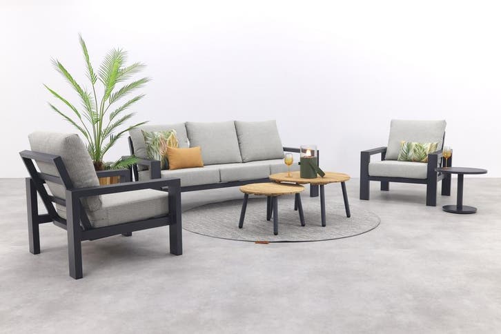 VDG Verano/Mindo stoel-bank loungeset (5-delig) - Royal, Tuin en Terras, Tuinsets en Loungesets, Loungeset, Nieuw, Hout, Verzenden
