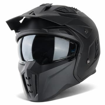 VINZ Kioto Streetfighter Helm - Mat Zwart, Verzenden, Nieuw