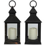 Benson Lantaarn met LED Kaars - Sfeervol en Veilig - Zwar..., Ophalen of Verzenden, Nieuw