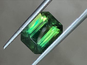 1 pcs Groen Saffier - 4.52 ct - Gemological Institute of, Nieuw