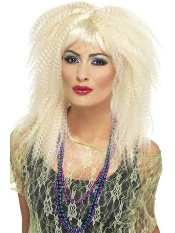 Jaren 80 pruik blond, Kleding | Dames, Ophalen of Verzenden, Nieuw