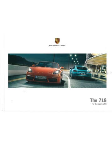 2018 PORSCHE 718 BOXSTER | 718 CAYMAN HARDCOVER BROCHURE, Boeken, Nieuw, Porsche, Author