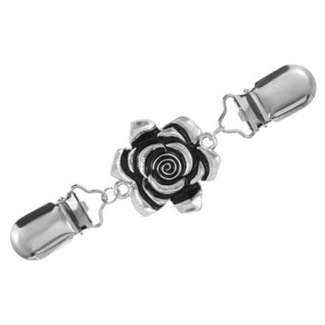 Fako Bijoux - Vestsluiting - Vestclip - Bloem - Roos - Plat, Verzenden, Nieuw