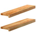 Vensterbank Eikenhout 70x15x2cm | Retourdeal 29% Korting, Minder dan 80 cm, Minder dan 80 cm, Overige typen, Nieuw