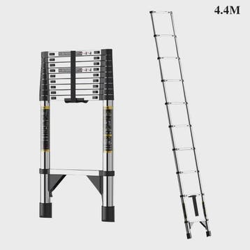 2.6M-6.3M Telescopische Ladder van Roestvrij Staal met Afnee, Verzenden, Nieuw