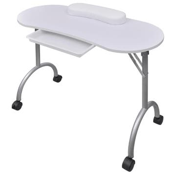 Professionele Nageltafel - Wit | 34% Korting, Minder dan 50 cm, Metaal of Aluminium, Nieuw, Ophalen of Verzenden