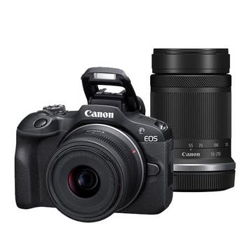 Canon EOS R100 + RF-S 18-45mm f/4.5-6.3 IS STM + RF-S 55-210, Verzenden