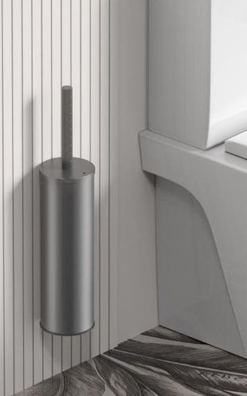 STRIA Toiletborstel met Houder – Gunmetal (PVD), Ophalen of Verzenden, Nieuw, Bad
