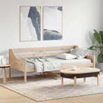 vidaXL Slaapbank zonder matras 80x200 cm massief grenenhout, Eenpersoons, Bruin, Verzenden, Nieuw