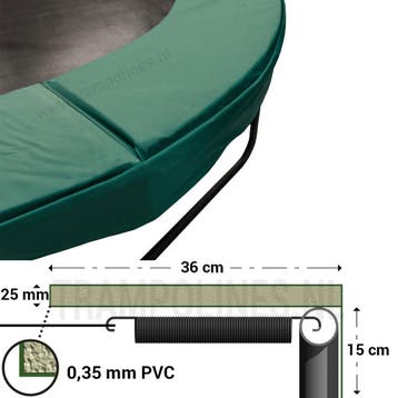 Trampoline Rand Magic Jump Groen 330 cm, Ophalen of Verzenden, Nieuw