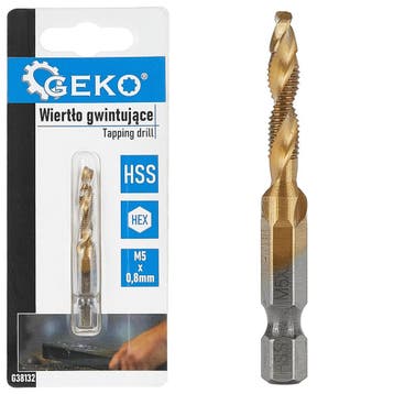 Hss Boor Tap M5 X 0,8mm - Tapboor - Boor - Tap - Geko, Ophalen of Verzenden, Nieuw