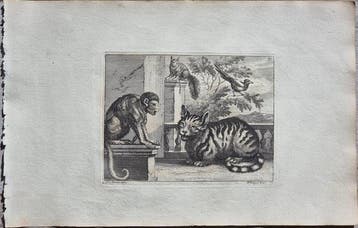 Francis Barlow (c. 1626-1704) - Jan Griffier il Vecchio (c., Antiek en Kunst