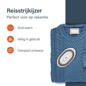2dekans | Reis strijkijzer - Mini stoomstrijkijzer - compact, Witgoed en Apparatuur, Strijkijzers en Strijkplanken, Ophalen of Verzenden