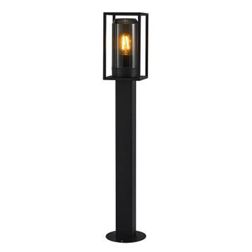 Zwarte buitenlamp modern, Griffin, IP44, Ophalen of Verzenden, Nieuw, Overige materialen, Staande lamp