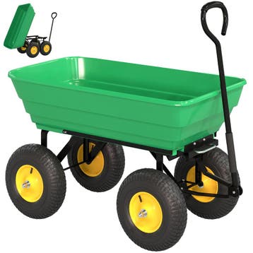 Tuinwagen Met Kantelfunctie Tot 200 Kg Handwagen Met 75 Lite, Doe-het-zelf en Verbouw, Verzenden, Nieuw