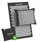 Tunturi Pro Acupressure Mat And Pillow, Black, Verzenden, Nieuw