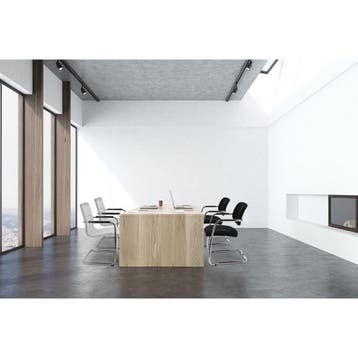 Workliving Vergaderstoel X6 - Comfort Slede Zwart, Verzenden, Nieuw in verpakking