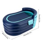 Groot zwembad met draadloze oplaadbare pomp en rugleuning, Tuin en Terras, Verzenden, Nieuw