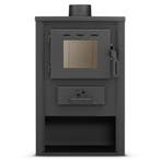Houtkachel 12KW Staal | Vrijstaand | Nieuw | Scherpe Prijs, Hoog rendement (Hr), Ophalen of Verzenden, 60 tot 150 cm, 80 cm of meer