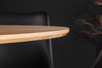 Eettafel ATELIER 120 cm rond, natuurlijke eikenhoutlook met, Huis en Inrichting, Tafels | Eettafels, Ophalen of Verzenden, Nieuw