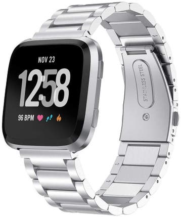 DrPhone Fitbit Versa /Versa 2/ LITE/ SE Roestvrij Metalen St, Verzenden, Nieuw