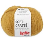 Katia Soft Gratté - 87 mosterdgeel - Mohair-Look Acryl Gar, Ophalen of Verzenden, Nieuw