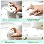 Opblaasbaar babystoeltje met konijntjes motief in 2 maten, Verzenden, Nieuw, Stoel(en)