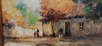 Escuela Impresionista Europea (XX) - Camino al pueblo